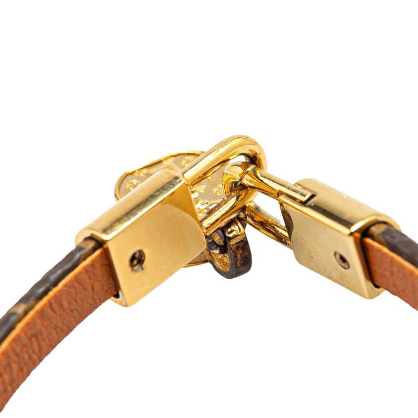 Louis Vuitton Monogram Tribute Charm Bracelet 17 Brown Canvas Good condition - Box View