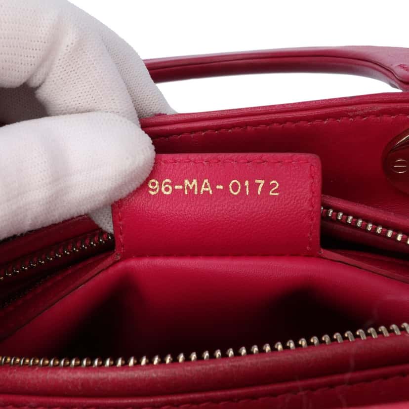 Dior Medium Tweed Macrocannage Lady Dior Pink Tweed Good condition - Box View