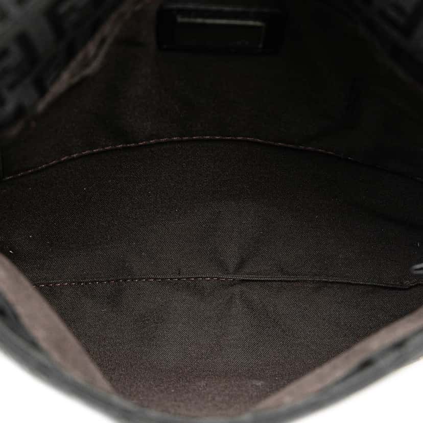 Fendi Zucchino Canvas Crossbody Black Canvas Good condition - Model View
