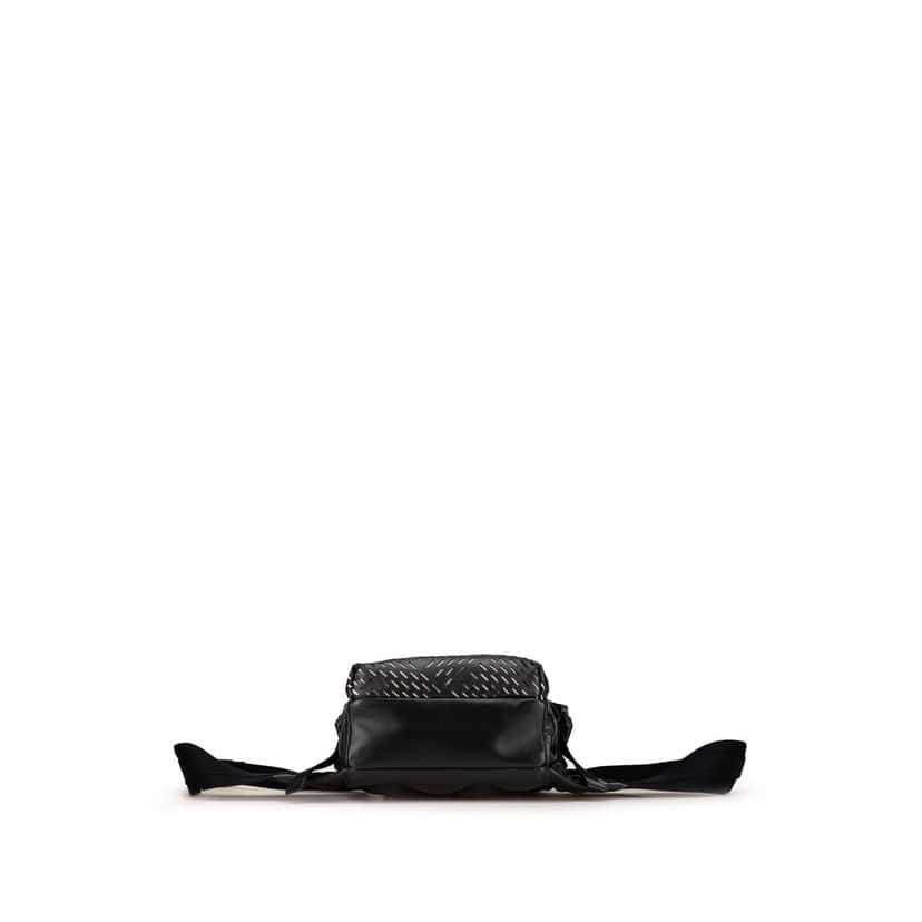 Bottega Veneta Perforated Leather Belt Bag Black Leather Good condition - Inside View