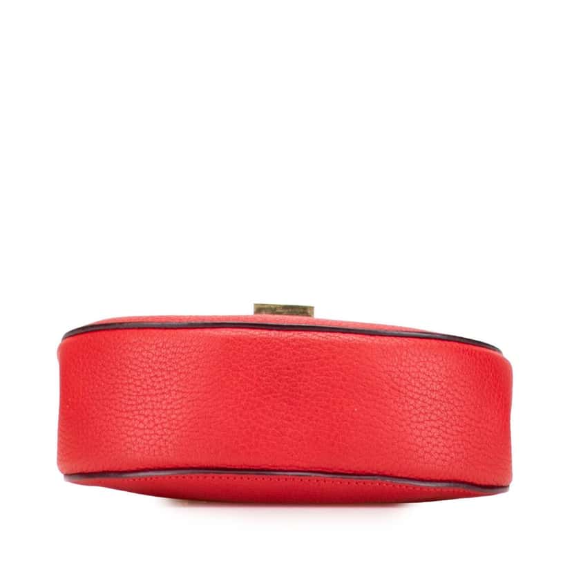 Chloé Small Drew Leather Crossbody Bag Red Leather Good condition - Inside View