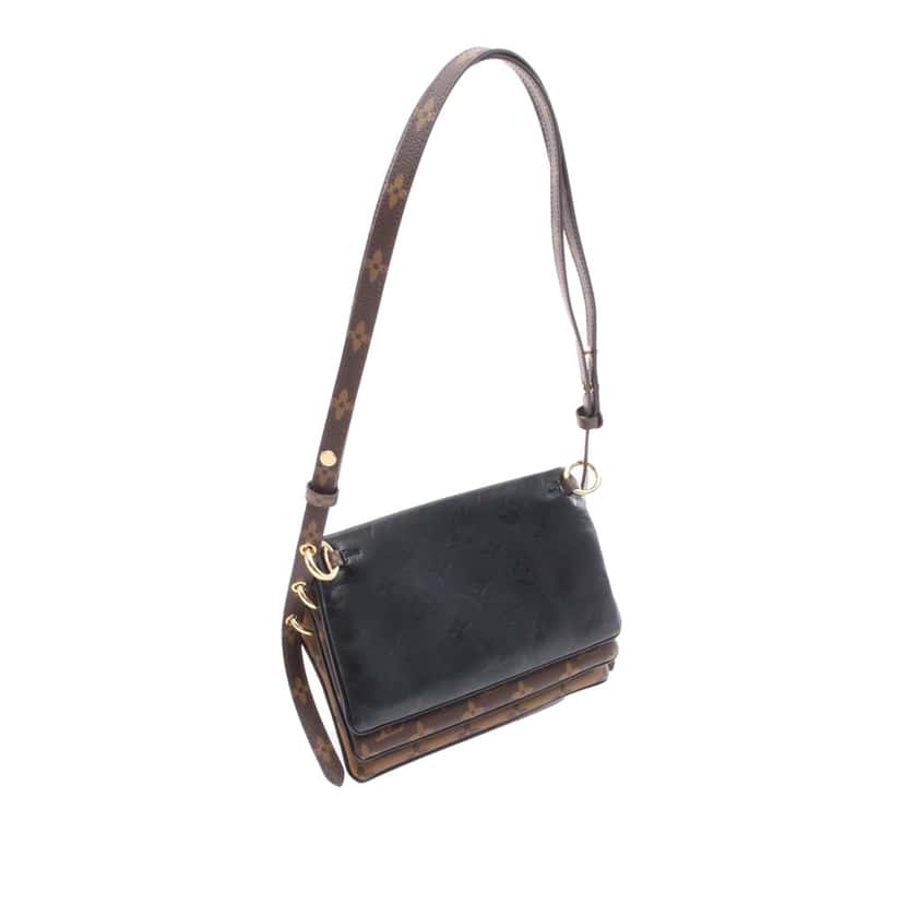 Louis Vuitton Monogram Reverse LV3 Pouch Brown Canvas Good condition - Back View