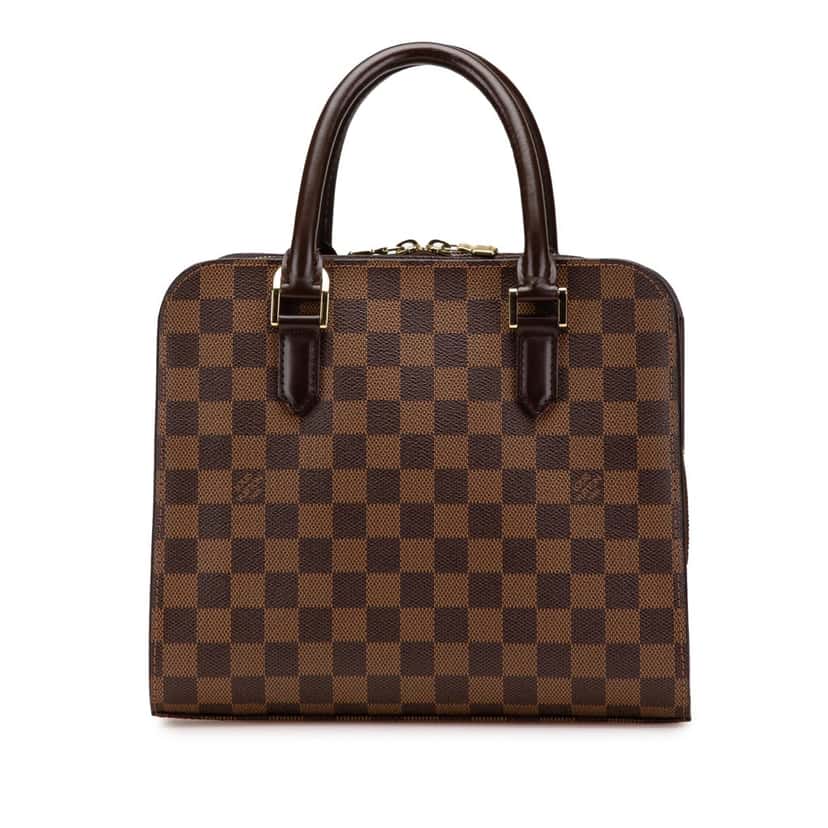 Louis Vuitton Damier Ebene Triana Brown Canvas Good condition - Front View
