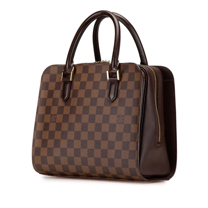 Louis Vuitton Damier Ebene Triana Brown Canvas Good condition - Back View