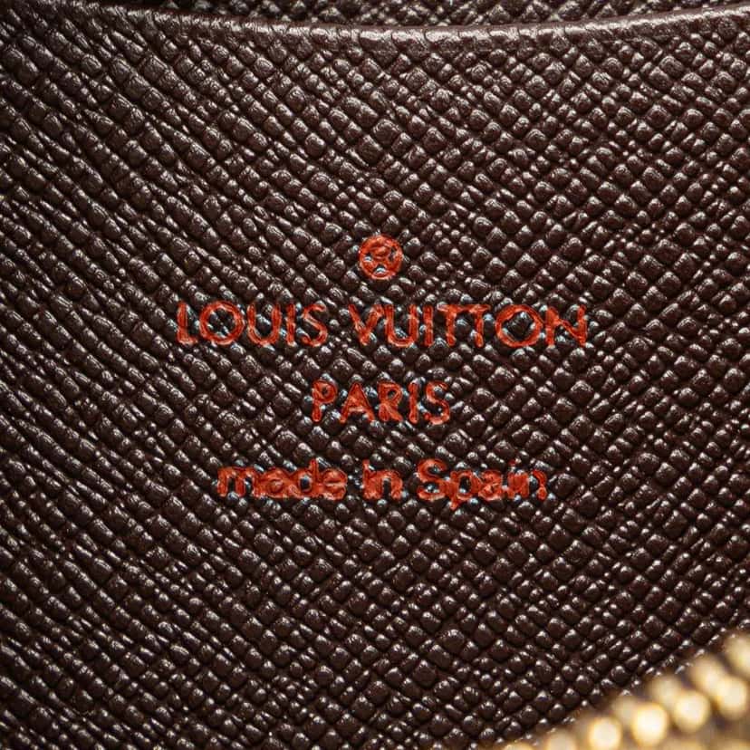 Louis Vuitton Damier Ebene Porte Monnaie Zippy Long Wallet Brown Canvas Good condition - Box View