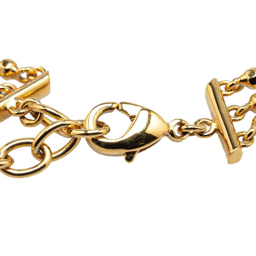Louis Vuitton Gold Plated Brasserie Essential V Bracelet Gold Metal Good condition - Model View