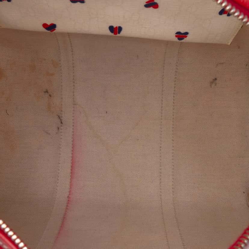 Gucci Medium GG Supreme Hearts Joy Boston White Canvas Good condition - Model View