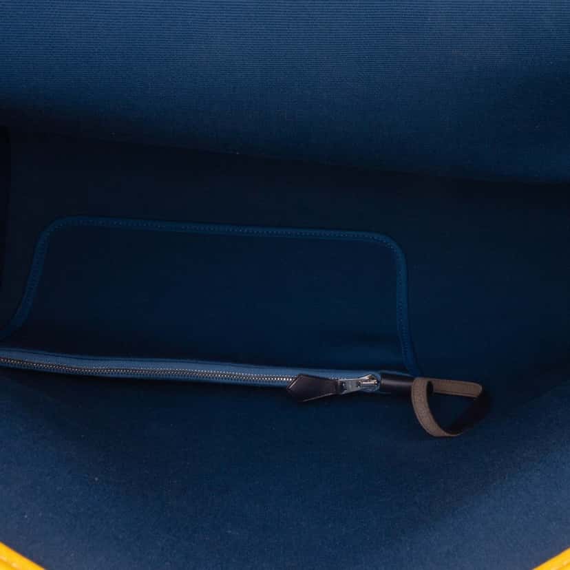 Hermès Bicolor Toile Herbag Zip Verso 39 Orange Canvas Good condition - Model View