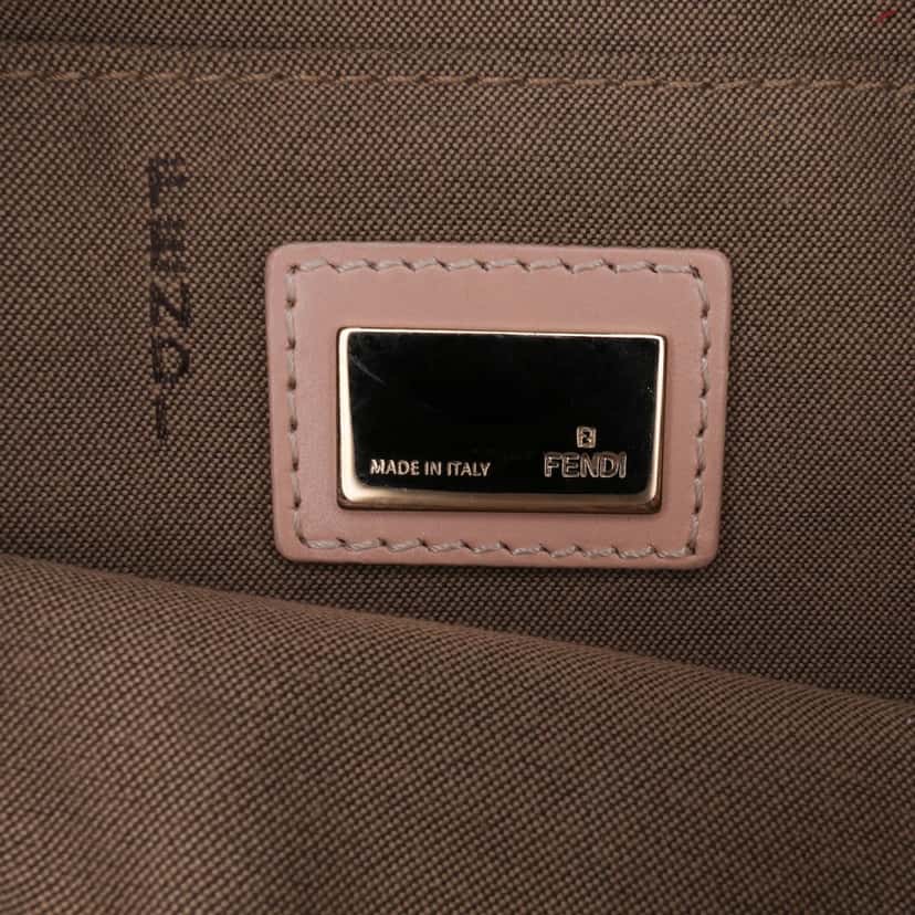 Fendi Zucchino Canvas Crossbody Pink Canvas Good condition - Box View