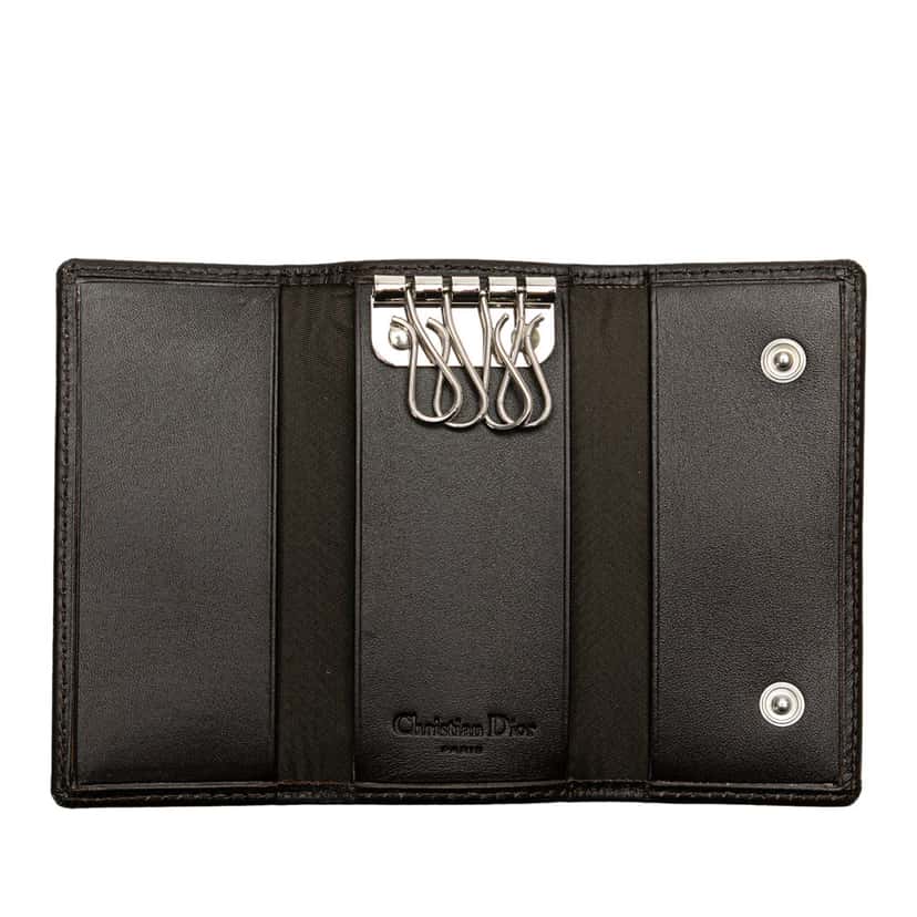 Dior Oblique Canvas Key Holder Brown Canvas Good condition - Box View