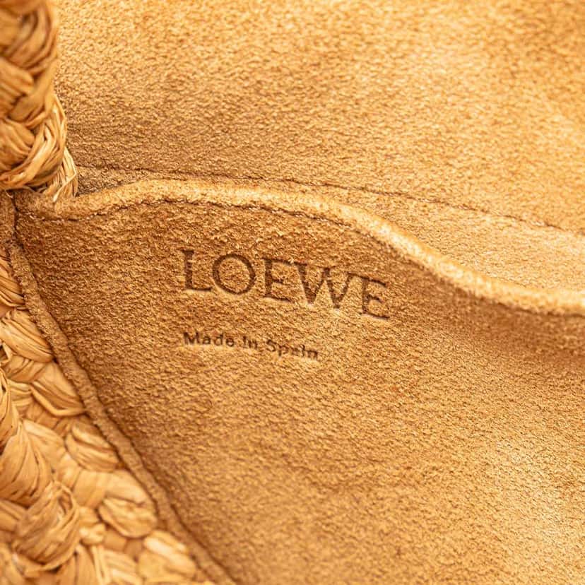 Loewe Medium Raffia Gate Crossbody Brown Good condition - Box View