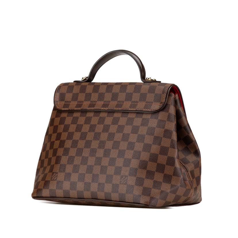 Louis Vuitton Damier Ebene Bergamo MM Brown Canvas Good condition - Back View