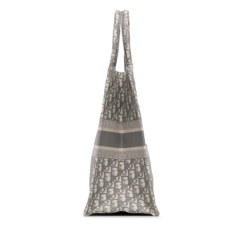 Dior Large Oblique Book Tote Grey Canvas Good condition - Inside View