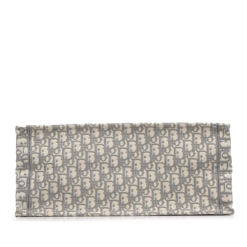 Dior Large Oblique Book Tote Grey Canvas Good condition - Box View