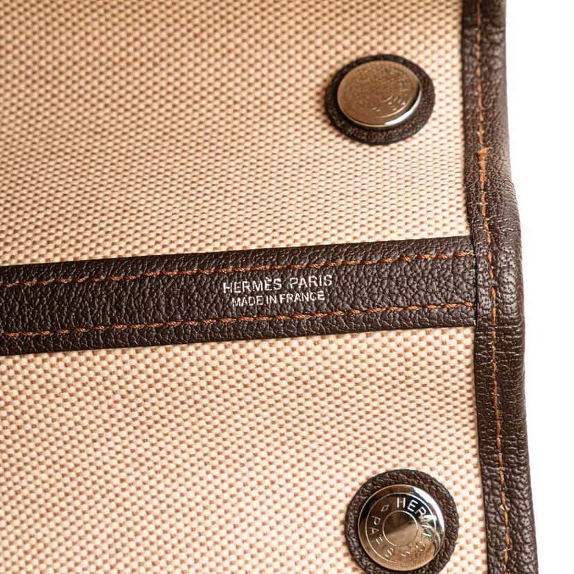 Hermès Toile and Negonda Garden Party 36 Brown Canvas Good condition - Box View