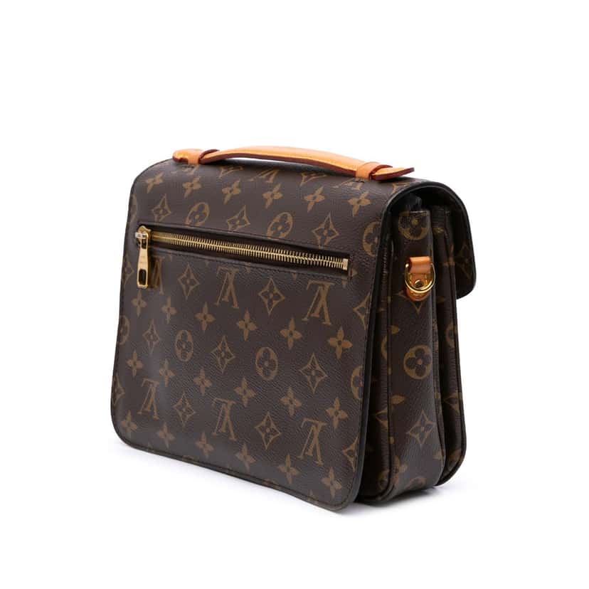 Louis Vuitton Monogram Pochette Metis Brown Canvas Good condition - Back View