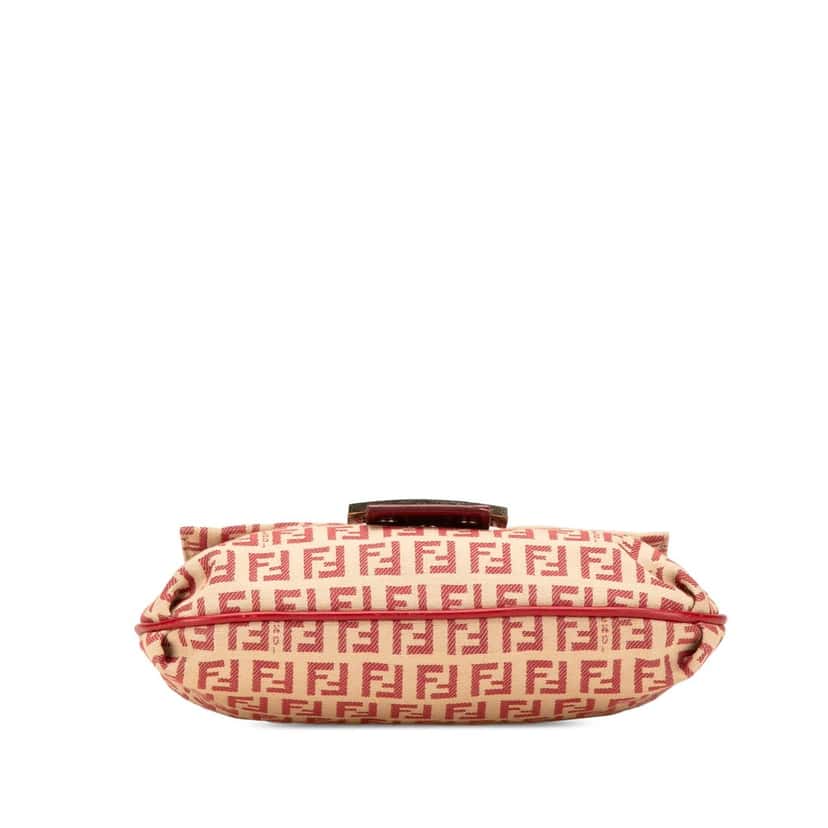 Fendi Zucchino Canvas Flap Crossbody Brown Canvas Good condition - Inside View