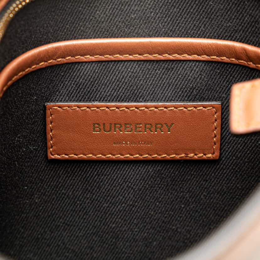 Burberry TB Monogram Coated Canvas Crossbody Brown Canvas Good condition - Box View