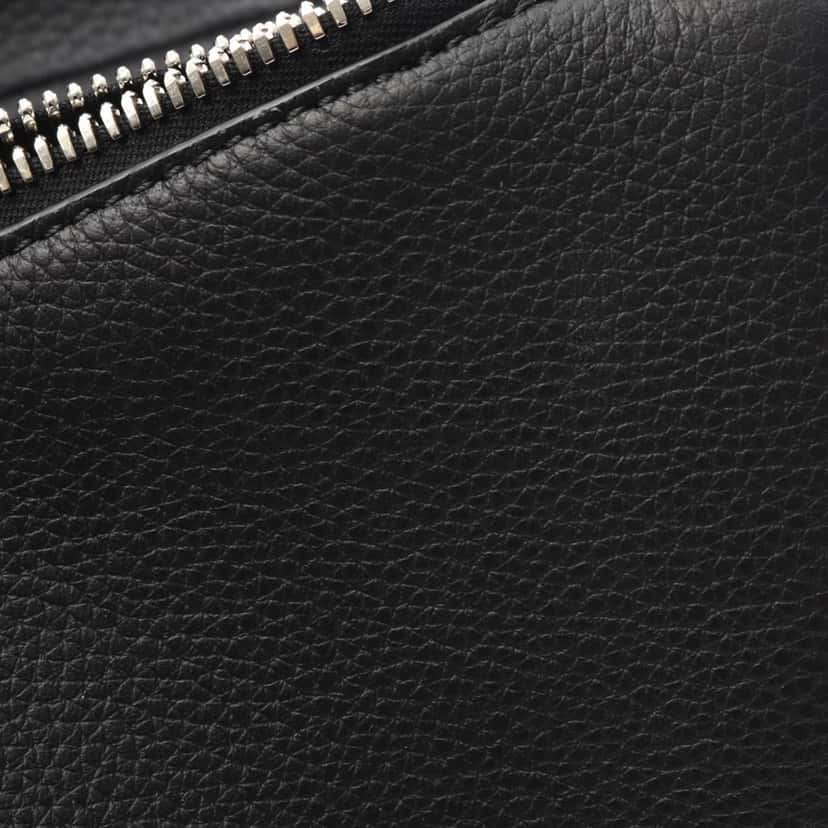 Dior Kim Jones Grained Calfskin Saddle Bag Black Leather Good condition - Box View