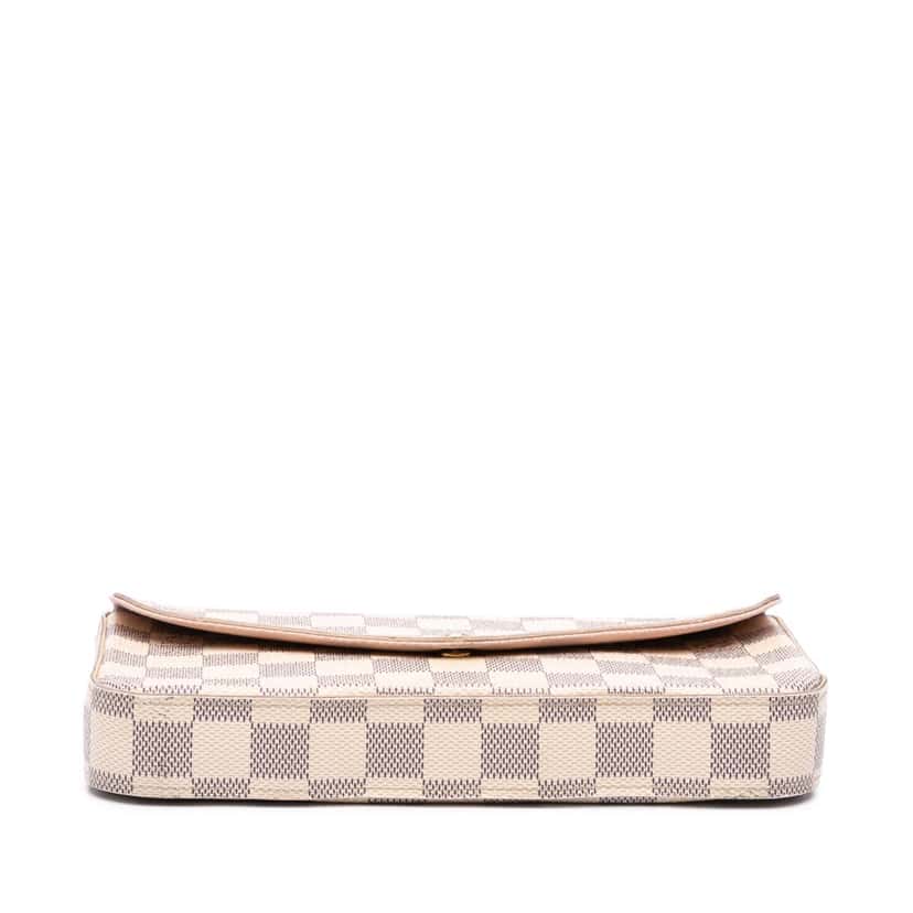 Louis Vuitton Damier Azur Pochette Felicie White Canvas Good condition - Inside View