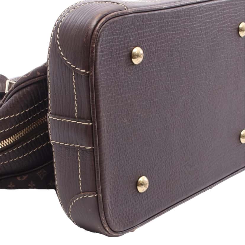 Louis Vuitton Monogram Mini Lin Initiales Isfahan Travel Bag Brown Canvas Good condition - Box View