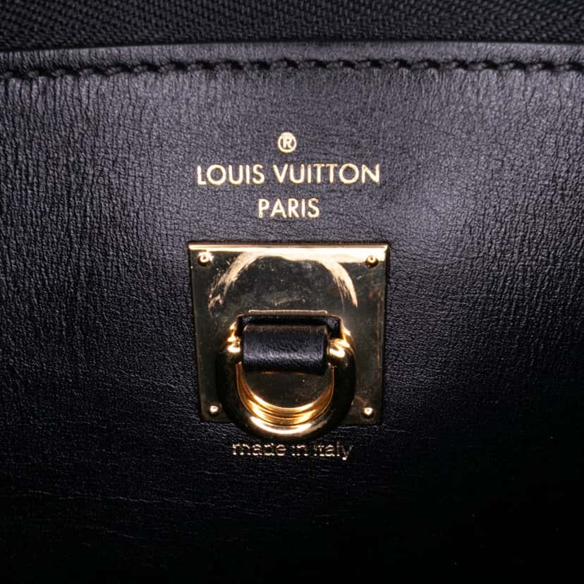 Louis Vuitton Leather City Steamer MM Black Leather Good condition - Box View