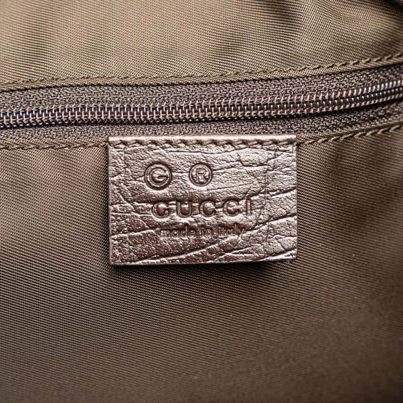 Gucci Canvas Horsebit Charmy Boston Bag Brown Canvas Good condition - Box View