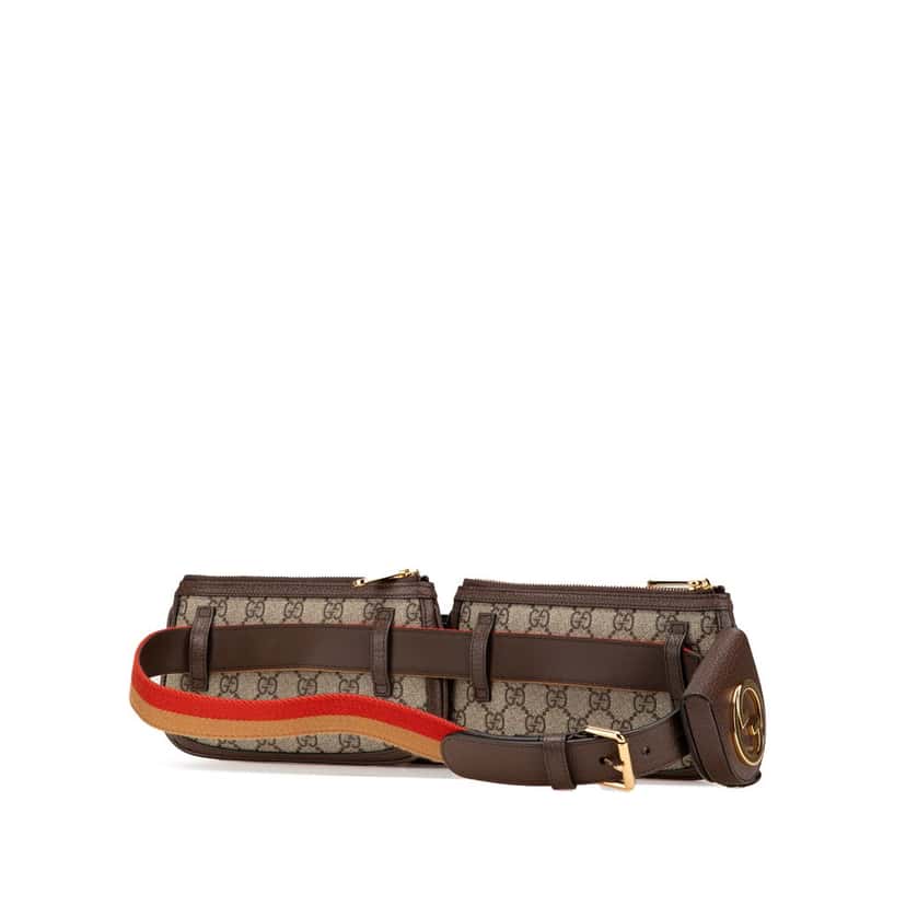 Gucci Mini GG Supreme Blondie Belt Bag Brown Canvas Good condition - Back View