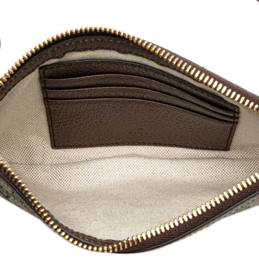 Gucci Mini GG Supreme Blondie Belt Bag Brown Canvas Good condition - Box View