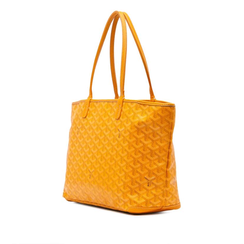 Goyard Goyardine Artois MM Yellow Canvas Good condition - Back View