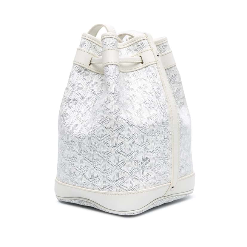 Goyard Goyardine Petit Flot White Canvas Very good condition - Back View