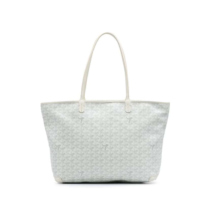 Goyard Goyardine Artois MM White Canvas Good condition - Front View
