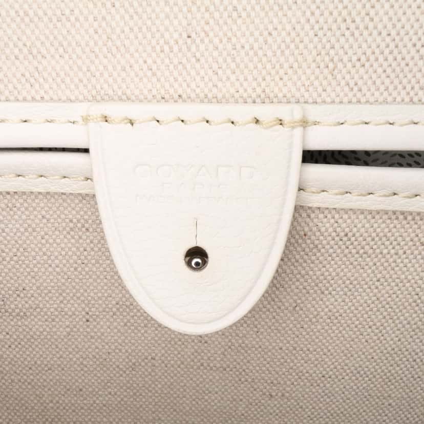 Goyard Goyardine Artois MM White Canvas Good condition - Box View