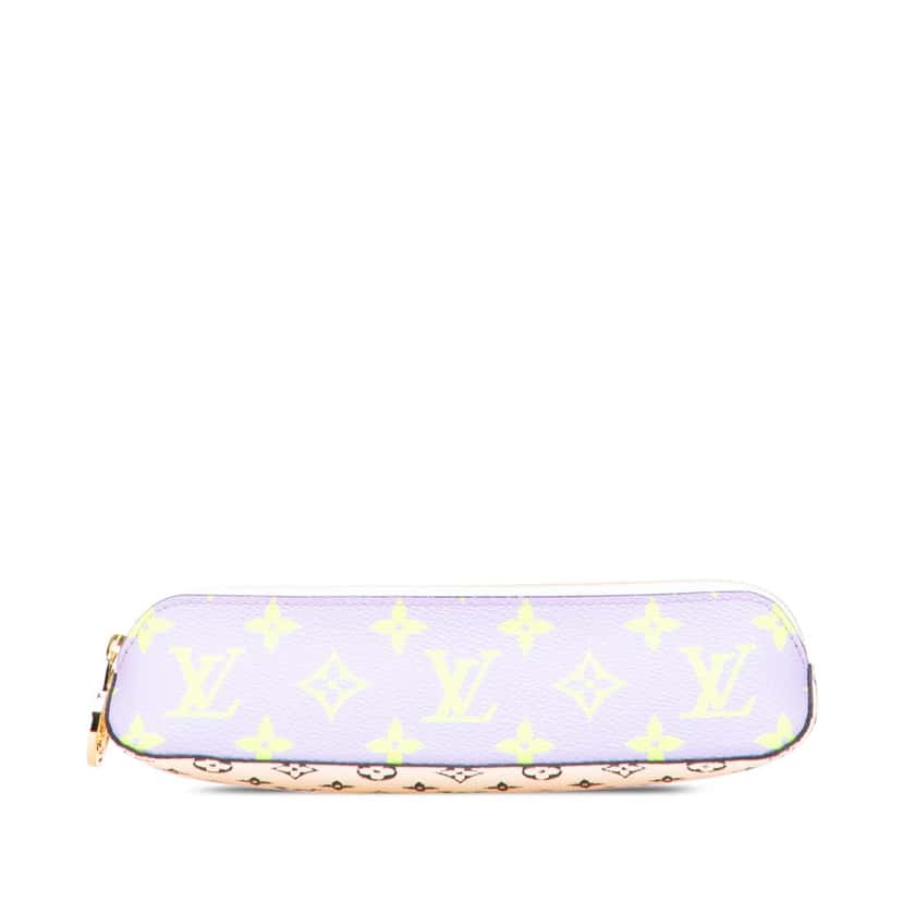 Louis Vuitton Monogram Giant Elizabeth Pencil Case Purple Canvas Good condition - Front View