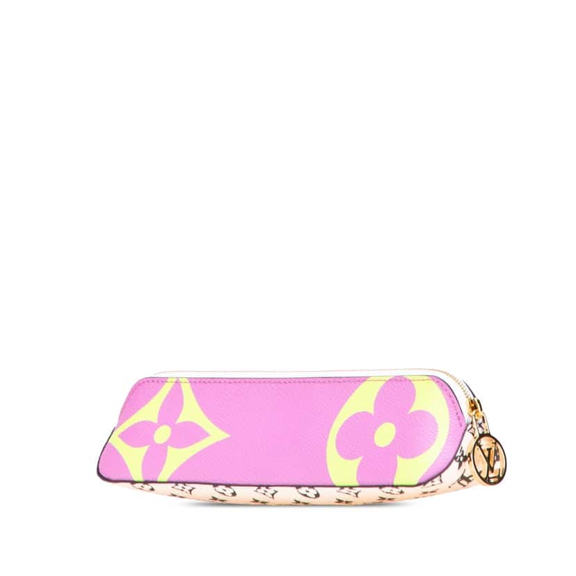 Louis Vuitton Monogram Giant Elizabeth Pencil Case Purple Canvas Good condition - Back View