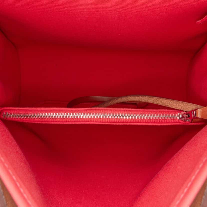 Hermès Toile Herbag Zip 31 Red Canvas Good condition - Model View