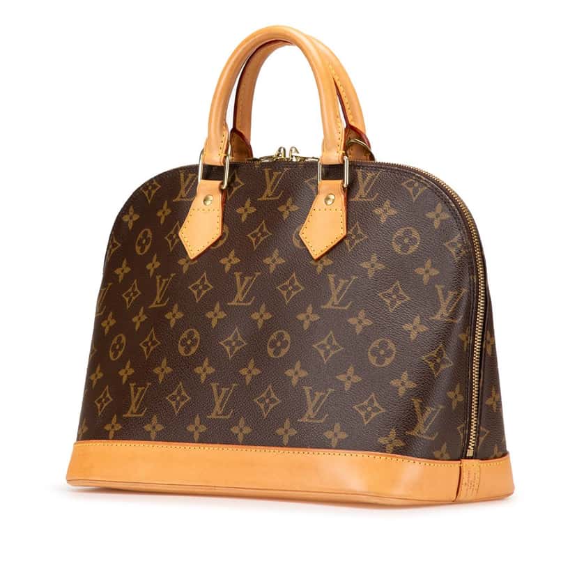 Louis Vuitton Monogram Alma PM Brown Canvas Good condition - Back View
