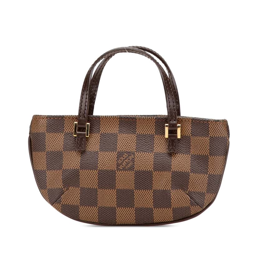 Louis Vuitton Damier Ebene Manosque Pochette Brown Canvas Good condition - Front View