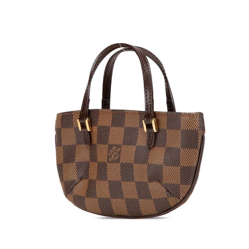 Louis Vuitton Damier Ebene Manosque Pochette Brown Canvas Good condition - Back View