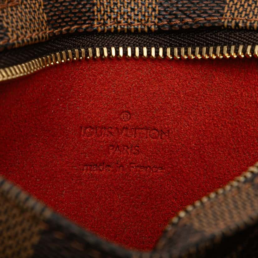 Louis Vuitton Damier Ebene Manosque Pochette Brown Canvas Good condition - Box View