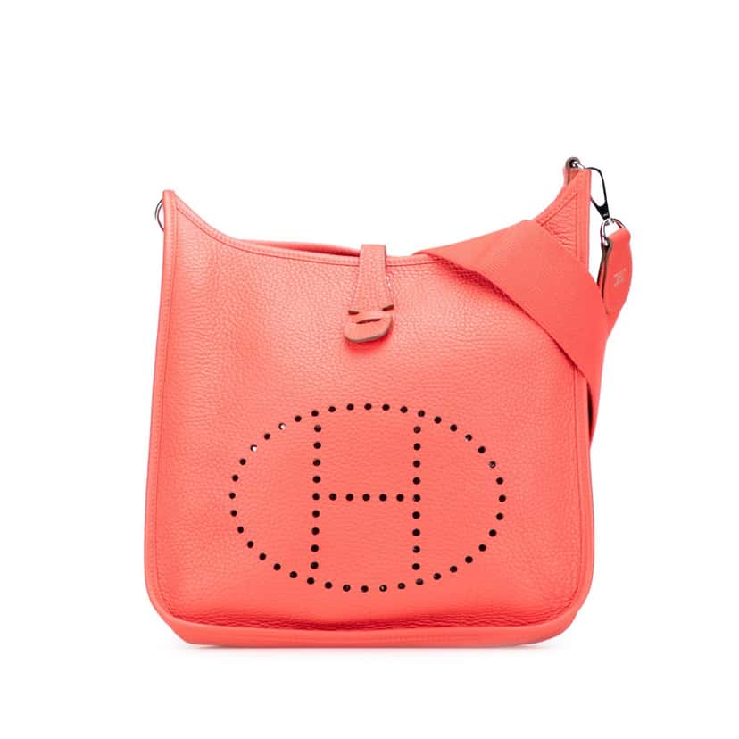 Hermès Clemence Evelyne III 29 Pink Leather Very good condition - Front View