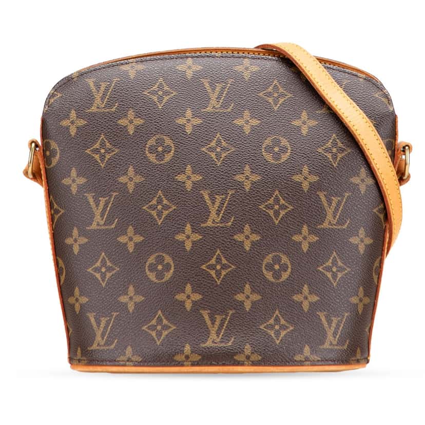 Louis Vuitton Monogram Drouot Brown Canvas Good condition - Front View