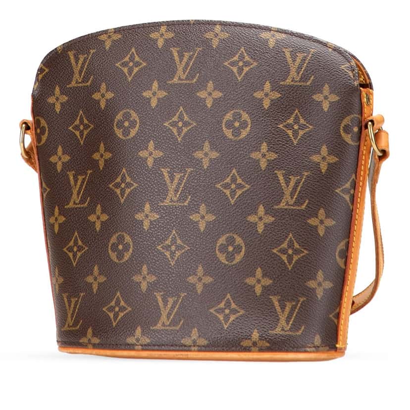 Louis Vuitton Monogram Drouot Brown Canvas Good condition - Back View