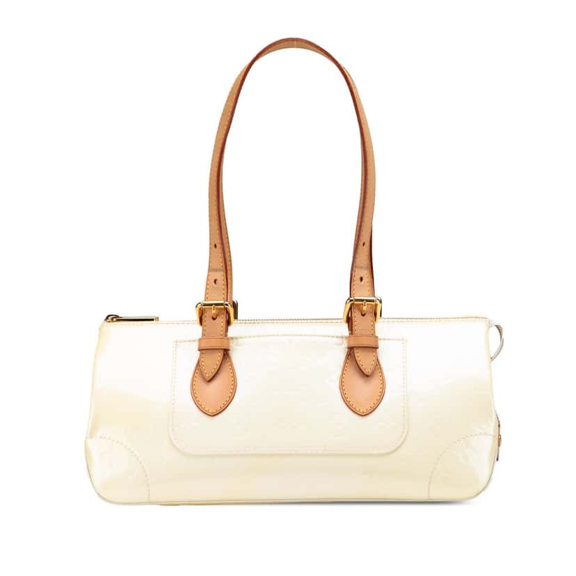 Louis Vuitton Monogram Vernis Rosewood Avenue White Leather Good condition - Front View