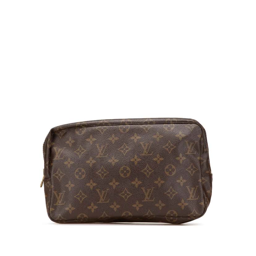Louis Vuitton Monogram Trousse Toilette 28 Brown Canvas Good condition - Front View