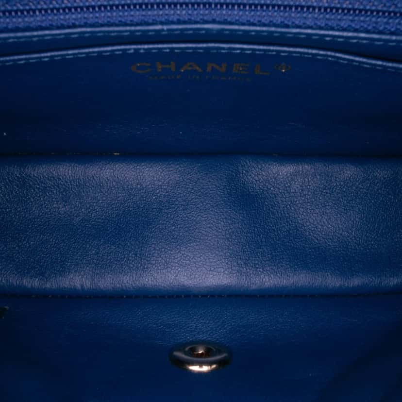 Chanel Mini Rectangular Multicolor Classic Denim Single Flap Blue Denim Good condition - Model View