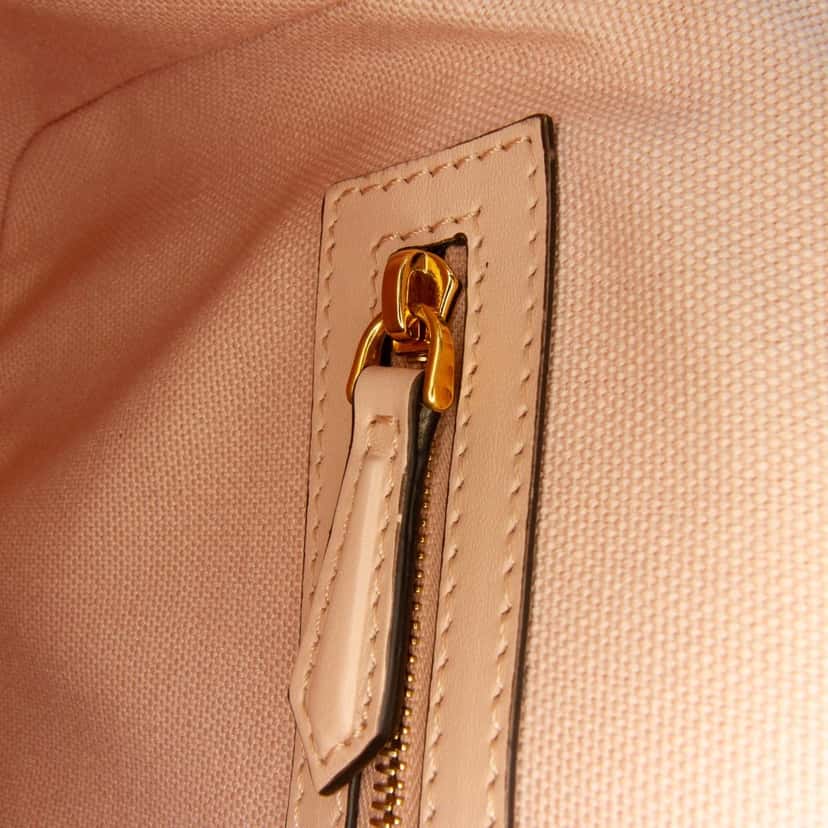 Fendi Zucca Embroidered Canvas Baguette Satchel Pink Canvas Good condition - Box View