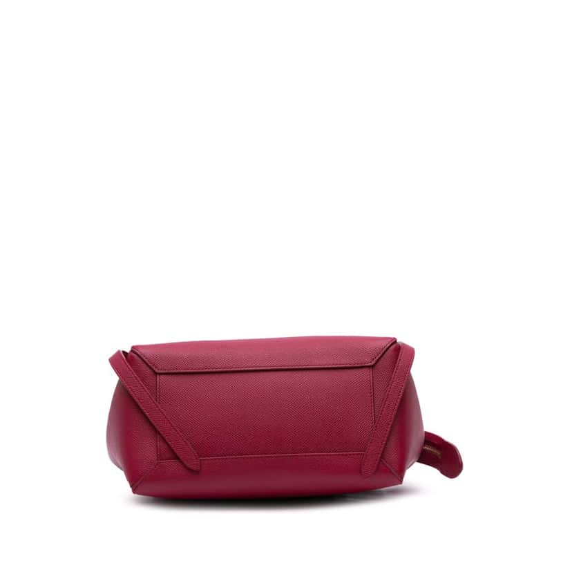 Celine Micro Grained Calfskin Belt Bag Pink Leather Good condition - Inside View