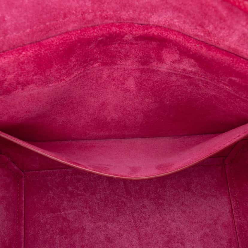 Celine Micro Grained Calfskin Belt Bag Pink Leather Good condition - Box View