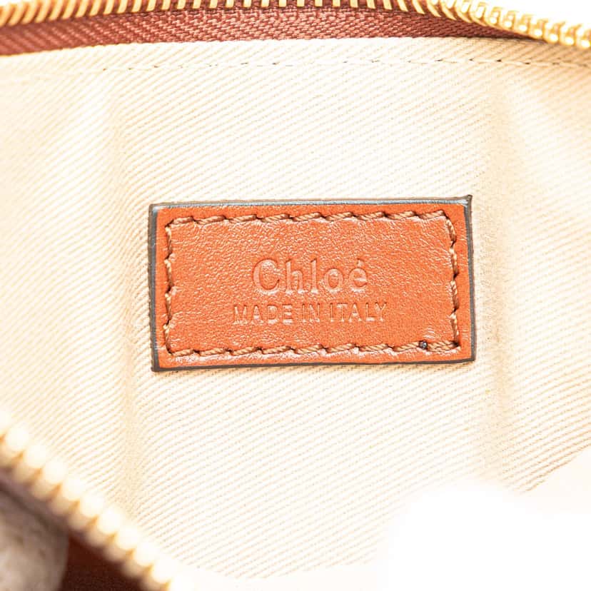 Chloé Medium Raffia Little Horses Panier Basket Brown Good condition - Box View